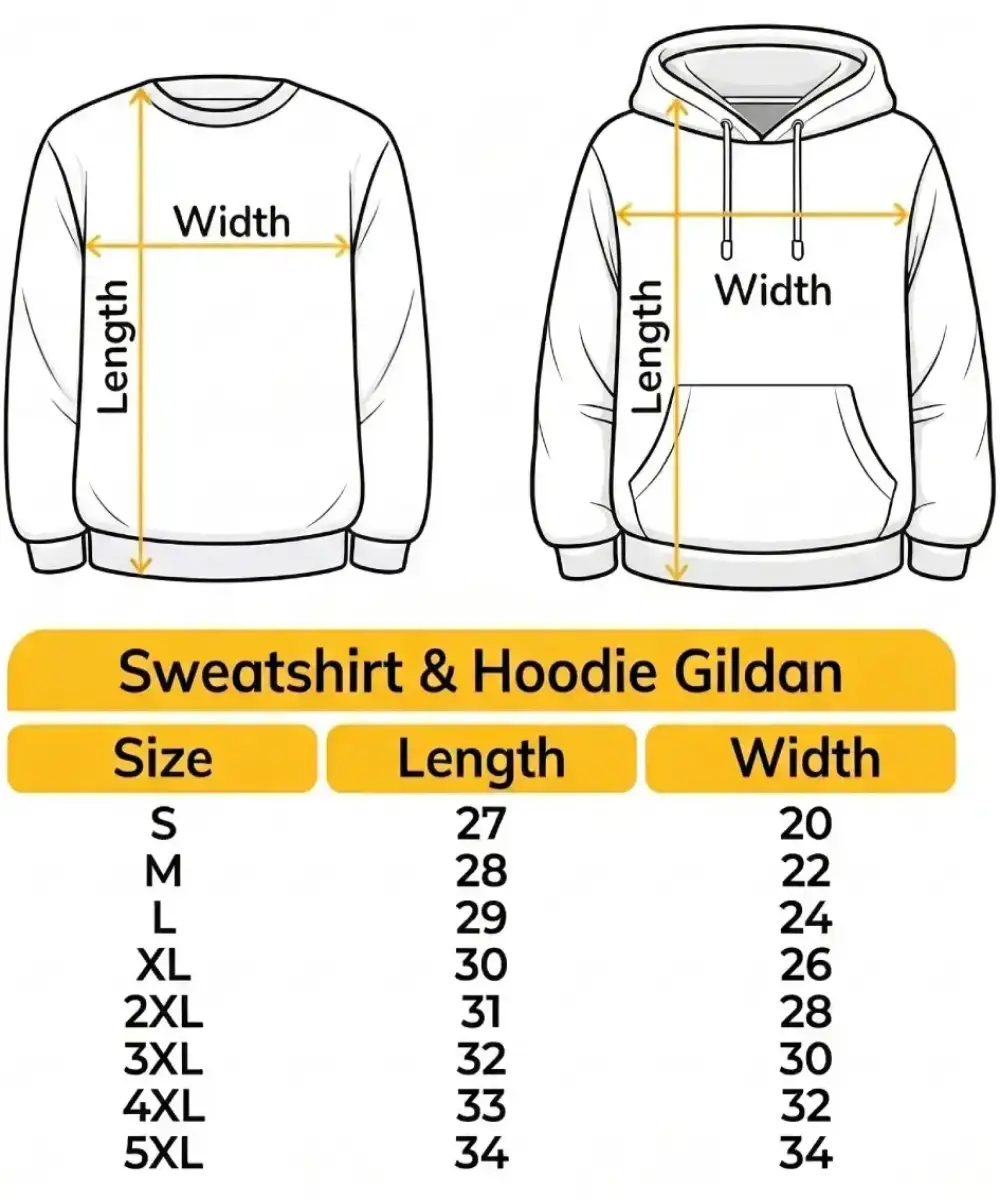 Product size chart reference